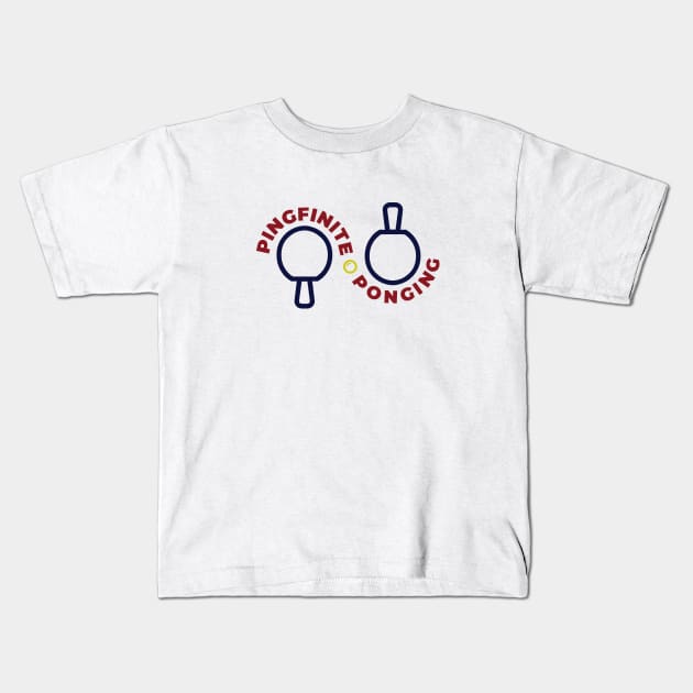 Infinite Ping Pong - Light Kids T-Shirt by SLAM Designs